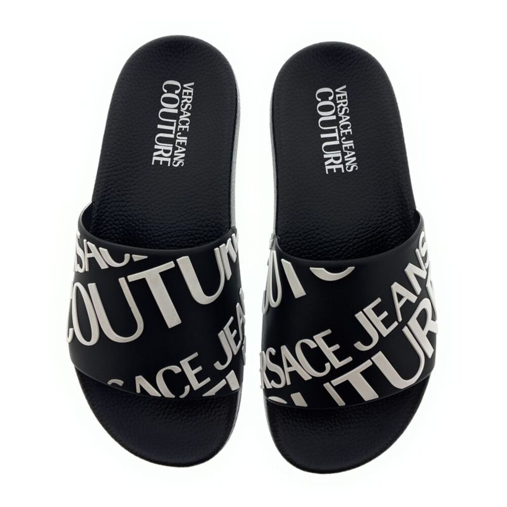 Versace Jeans Couture Bold Monochrome Logo Slides - Picture 3 of 4